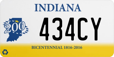 IN license plate 434CY