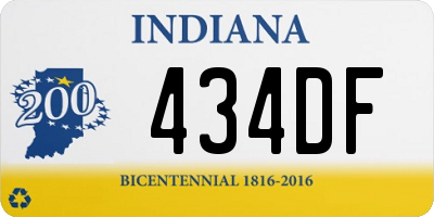 IN license plate 434DF