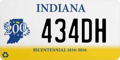 IN license plate 434DH