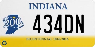 IN license plate 434DN