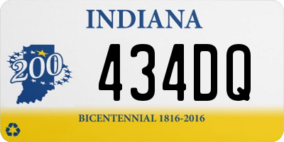 IN license plate 434DQ