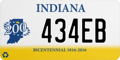 IN license plate 434EB