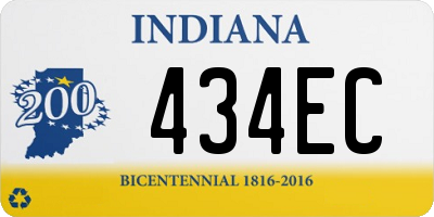 IN license plate 434EC