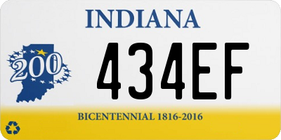 IN license plate 434EF