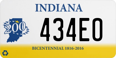 IN license plate 434EO