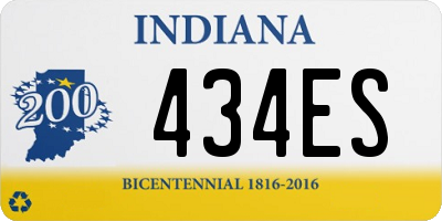 IN license plate 434ES