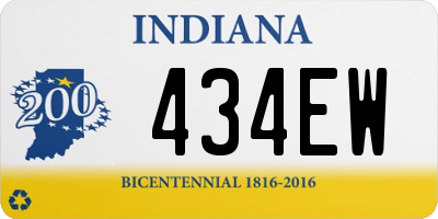 IN license plate 434EW