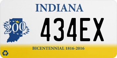 IN license plate 434EX