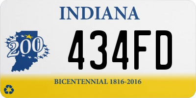 IN license plate 434FD