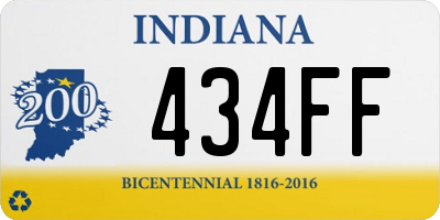 IN license plate 434FF