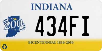 IN license plate 434FI