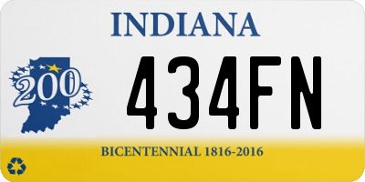 IN license plate 434FN