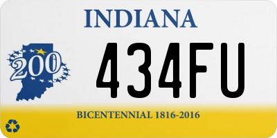 IN license plate 434FU