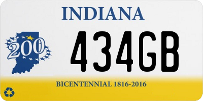 IN license plate 434GB