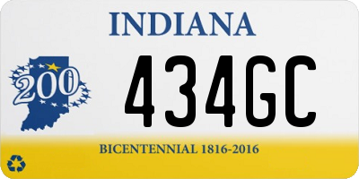 IN license plate 434GC