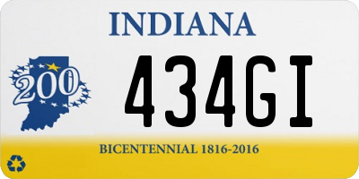 IN license plate 434GI