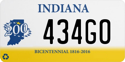 IN license plate 434GO