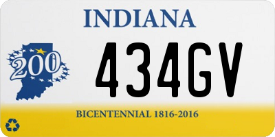 IN license plate 434GV