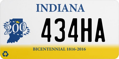 IN license plate 434HA