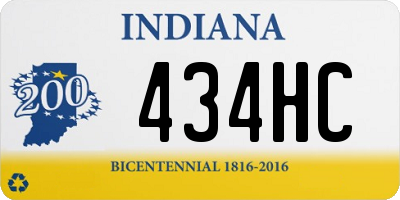 IN license plate 434HC