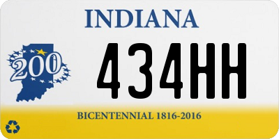 IN license plate 434HH