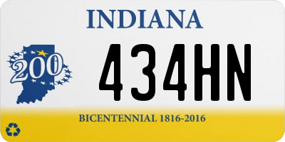 IN license plate 434HN