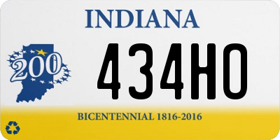 IN license plate 434HO