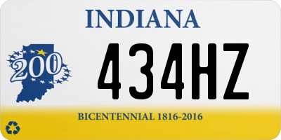 IN license plate 434HZ