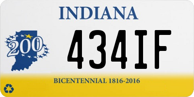IN license plate 434IF