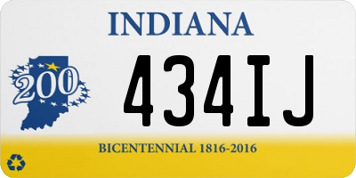 IN license plate 434IJ