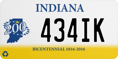 IN license plate 434IK