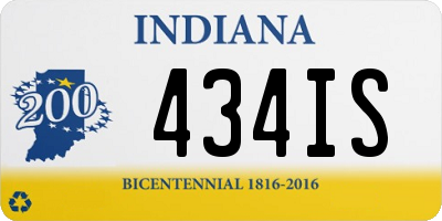 IN license plate 434IS