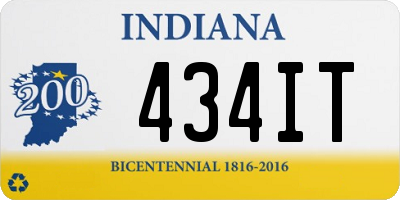 IN license plate 434IT