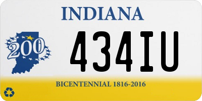 IN license plate 434IU