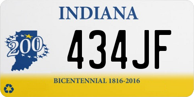 IN license plate 434JF