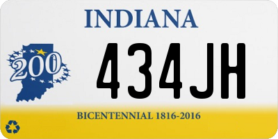 IN license plate 434JH