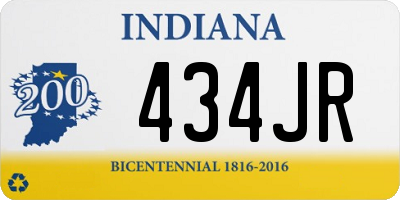 IN license plate 434JR