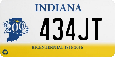 IN license plate 434JT