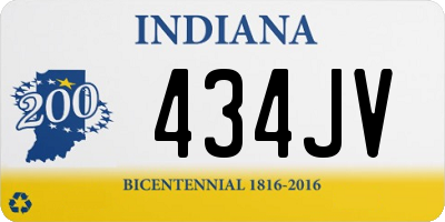 IN license plate 434JV