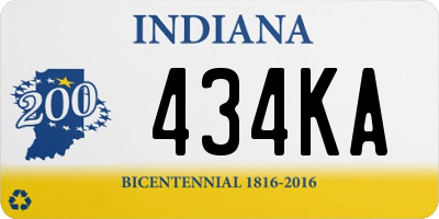 IN license plate 434KA