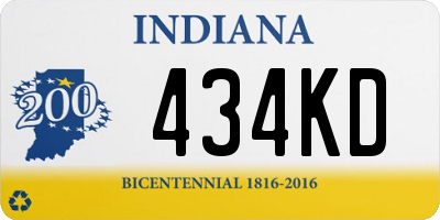 IN license plate 434KD