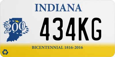 IN license plate 434KG