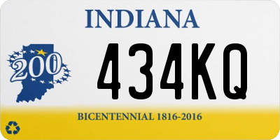 IN license plate 434KQ