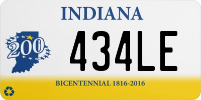 IN license plate 434LE