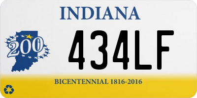 IN license plate 434LF