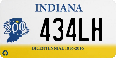 IN license plate 434LH