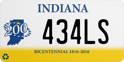 IN license plate 434LS