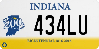 IN license plate 434LU