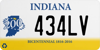 IN license plate 434LV