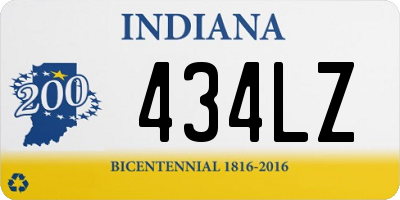 IN license plate 434LZ